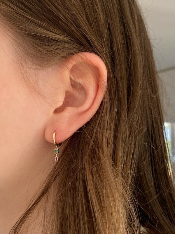 BOUCLE D'OREILLE LAVANDE – Image 4