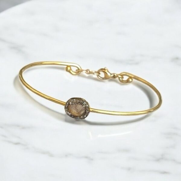 BRACELET JONC VICTORIA - POLKI DIAMANT