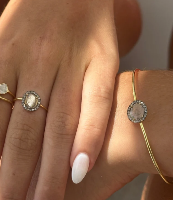 BRACELET JONC VICTORIA - POLKI DIAMANT – Image 4